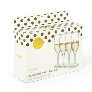 Soiree Champagne Shot Glasses - Set of 4
